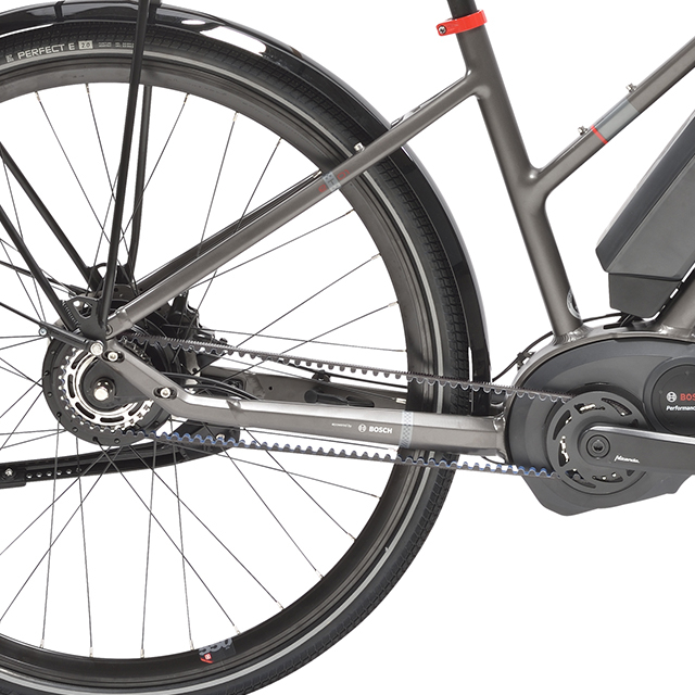 Mixte electric trekking bike Peugeot eT01 Nuvinci