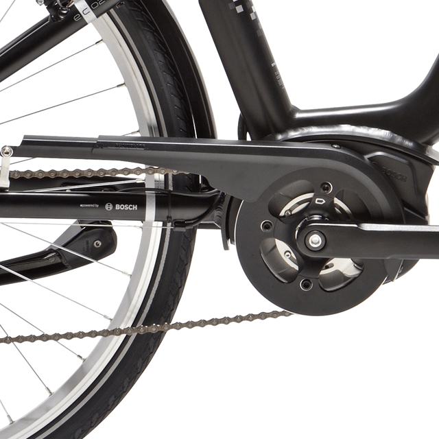 Focus on Bosch Active Line motor of the eC02 Bosch Active Line bike